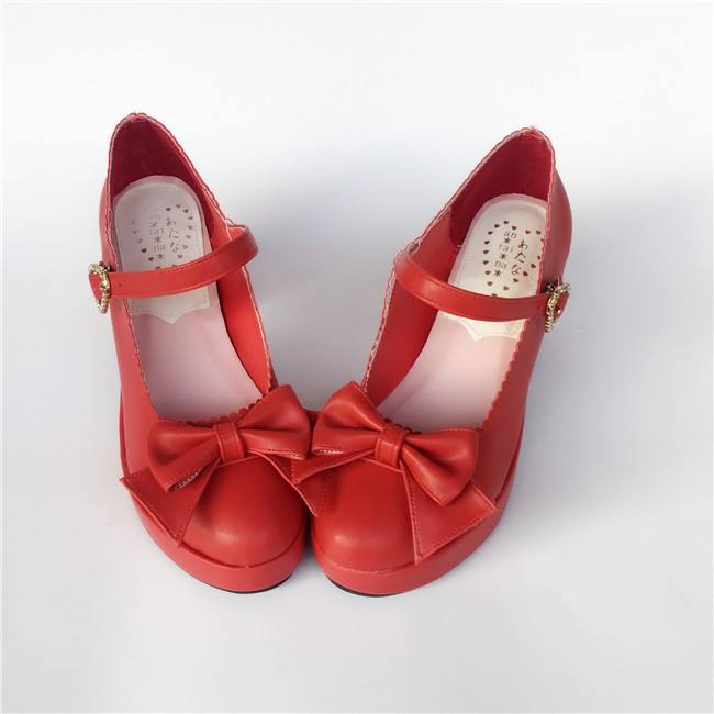 Bows Single Strap Lolita Shoes