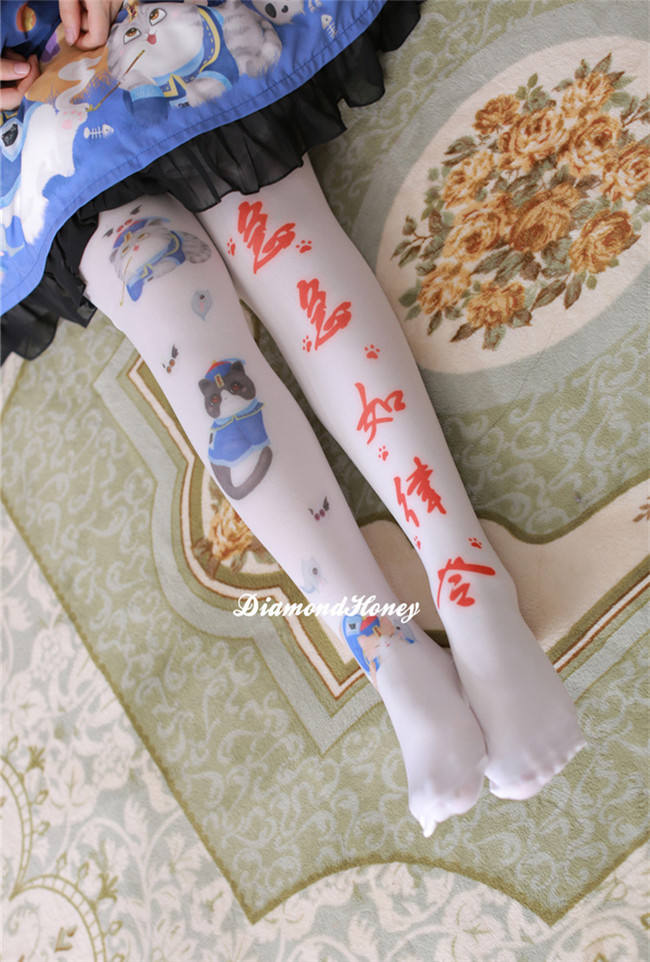 Zombie Cats~ Sweet Printed Lolita OP -Pre-order Closed