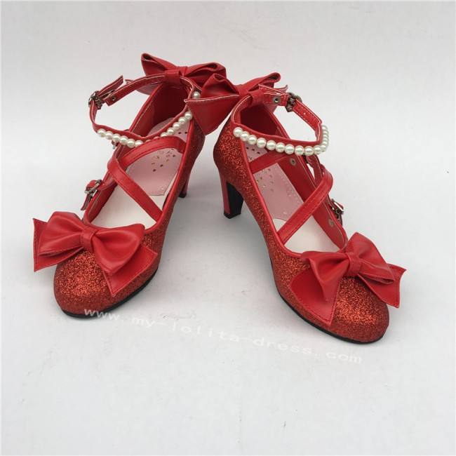 Antaina Tea Party Glitter Lolita Shoes