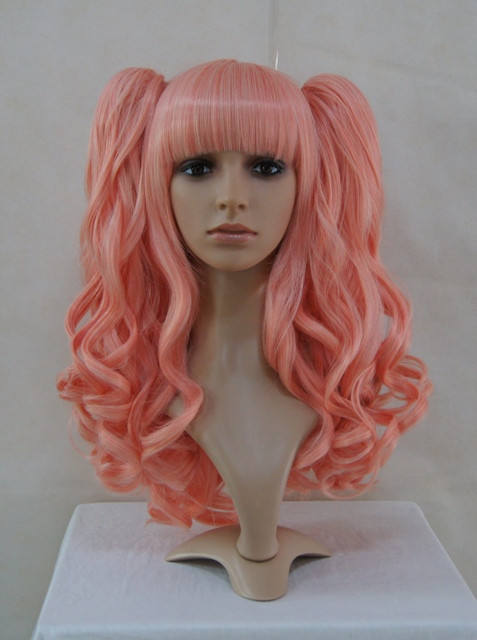 Orange Pink Curls Lolita Wig