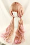 Light Golden Pink Curls Lolita Wig 70cm Long