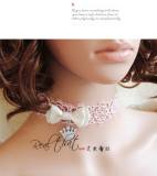 Pretty Pink Double Color Lolita Choker-out