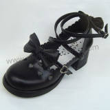 Crossed Straps Bows Lolita Shoes