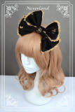 Neverland Lolita ~Golden Swan Lake~ Gold Stamping High Waist Lolita Skirt Black Size S - In Stock