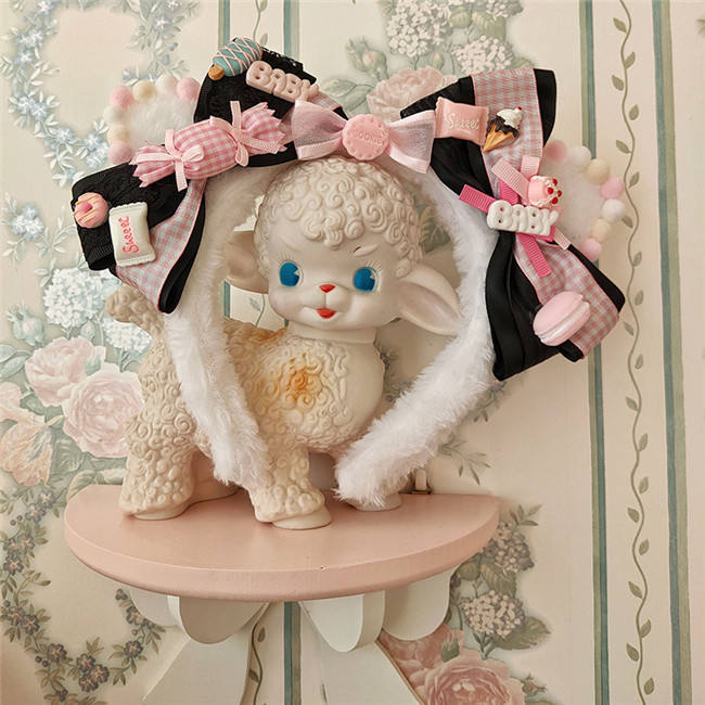 Alice Girl ~The Kitty's Tea Party Sweet Lolita OP/Salopette -Pre-order Pink Size S - In Stock