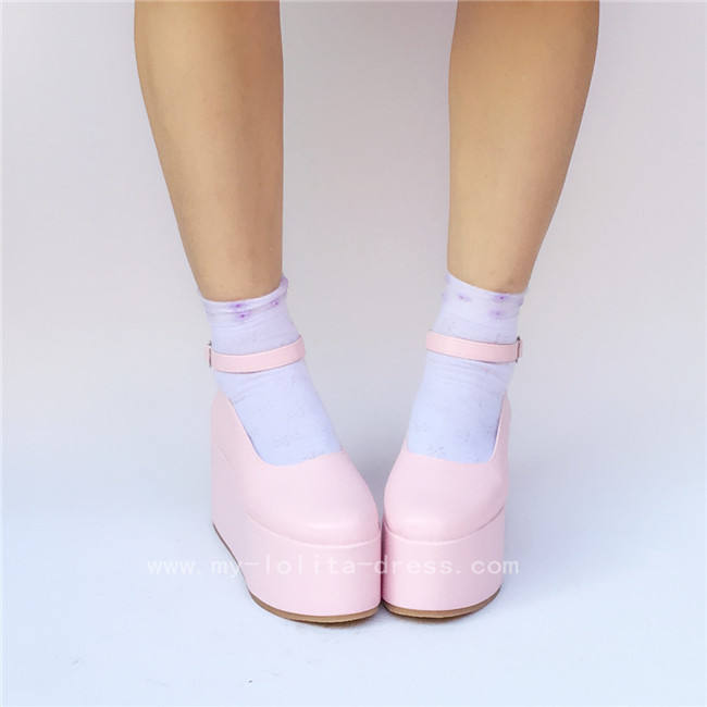 Lady's Sweet Cream White Lolita High Platform