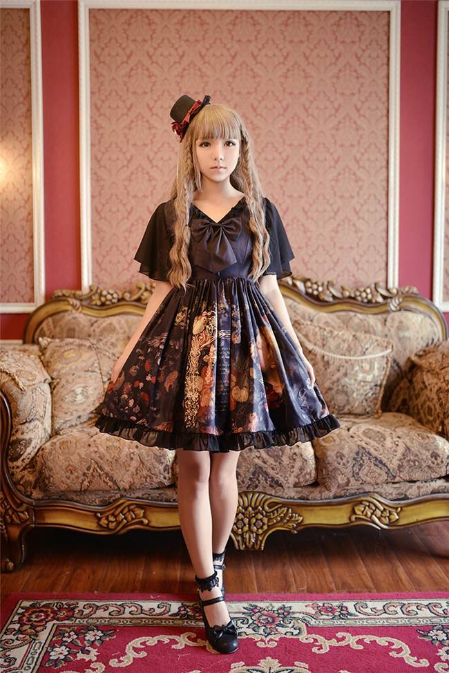 Neverland Lolita Maiden's Garden  Lolita Chiffon OP