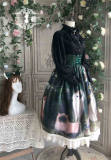 Painting Cat~ Vintage Classic Fishbone High Waist Skirt -Pre-order  Closed