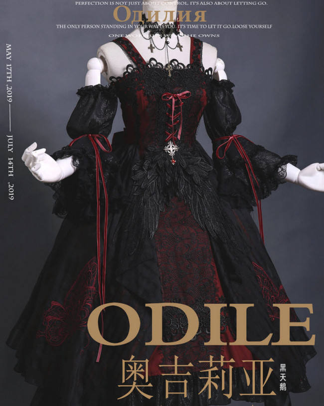 Odile~ Gothic Embroidery Lolita JSK Dress - Pre-order