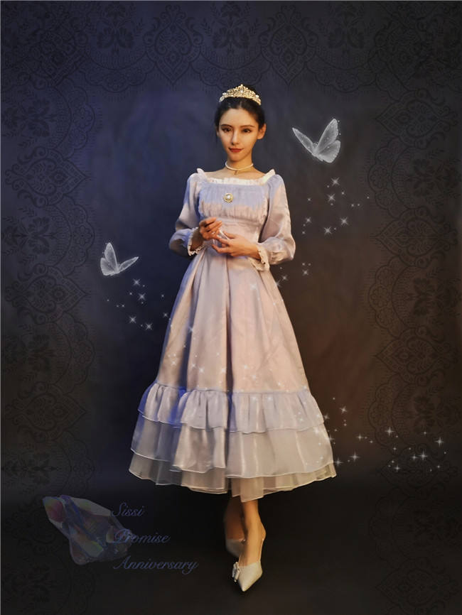 Sissi Promise Anniversay Reward Elegant Dailywear Lolita OP -Ready Made