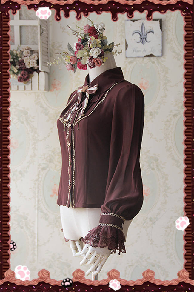 Infanta High Density Chiffon Lolita Long Sleeves Blouse