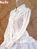 Rococo Style Lace Lolita Shirt Silk and Linen 5 Colors