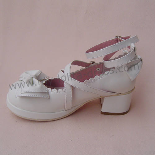 Coffee Bow Lolita Shoes