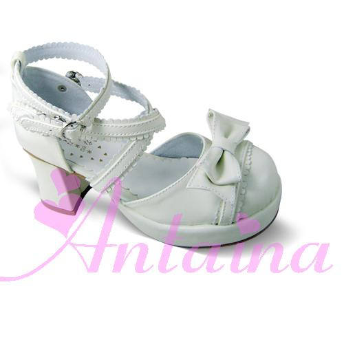 Square Heel Bow Lolita Sandals