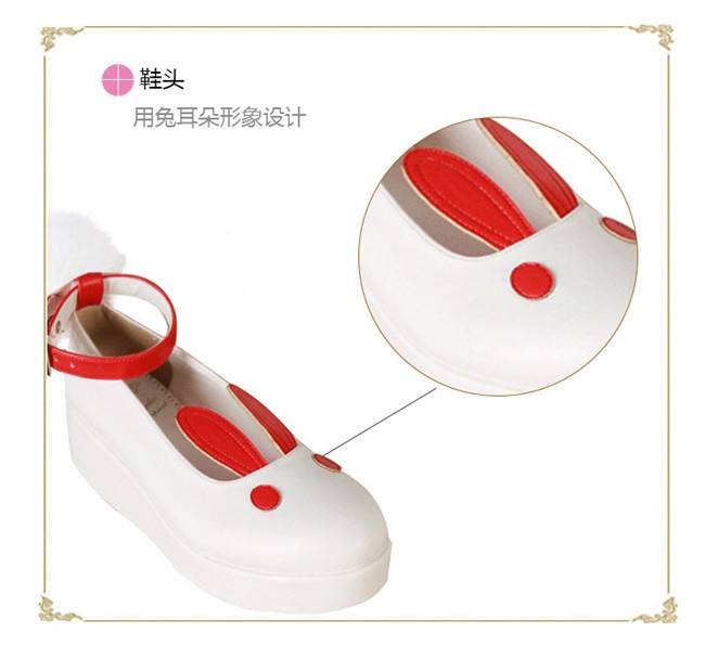 Angelic Imprint- Sweet High Platform Bunny Ears Lolita Shoes