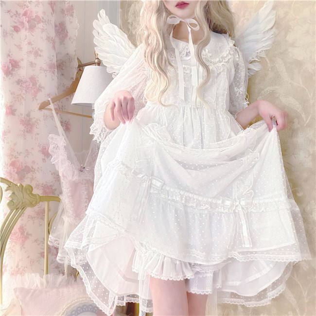 Summer Lace Chiffon Lolita Bloomer -Ready Made