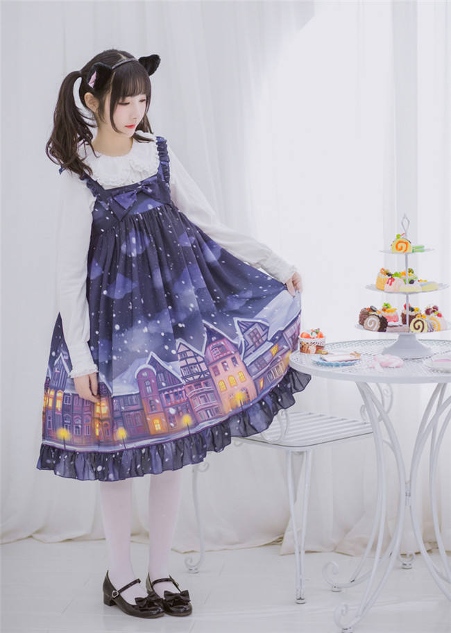 Warm House In Snow~ Sweet Lolita OP/JSK out