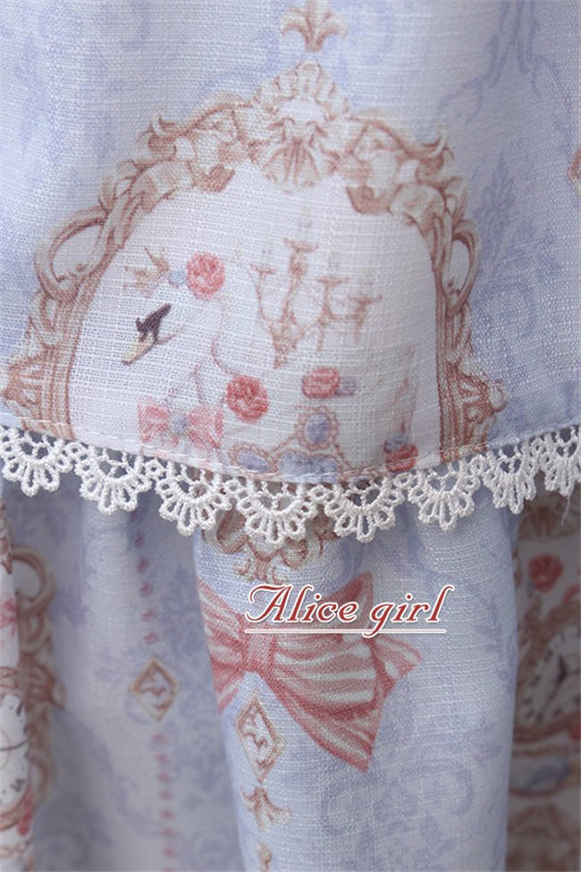 The Kittens In The Frame~ Sweet Lolita Printed JSK High Waist Pink Size S - In Stock