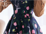 Miss Point ~Forest Maiden~ Elegant Vintage Lolita Jumper Dress-out