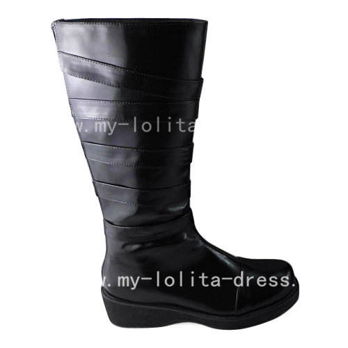 Gothic Black Elegant High Shaft Boots