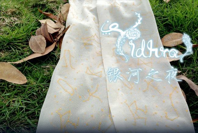 Yidhra -The Night of Galaxy- Gold-stamping Printed Lolita Tights for Summer - IN STOCK