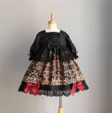 Black Bird Cage~ Gothic Halloween Lolita OP For Children -Limited Quanitity Pre-order Closed