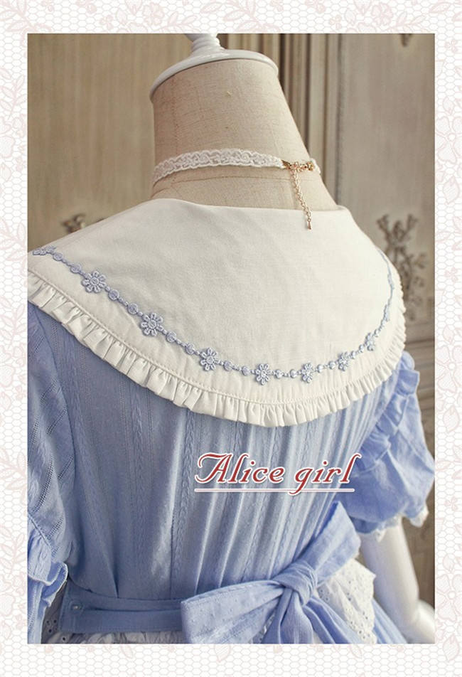 Alice Girl ~Sunflower Classic Lolita Short Sleeves OP - Green Size L - In Stock