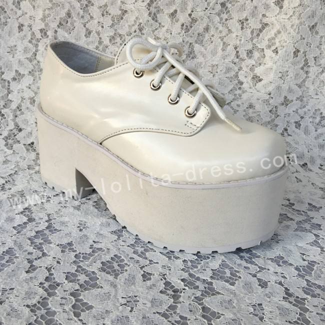 White High Platform Lolita Shoes