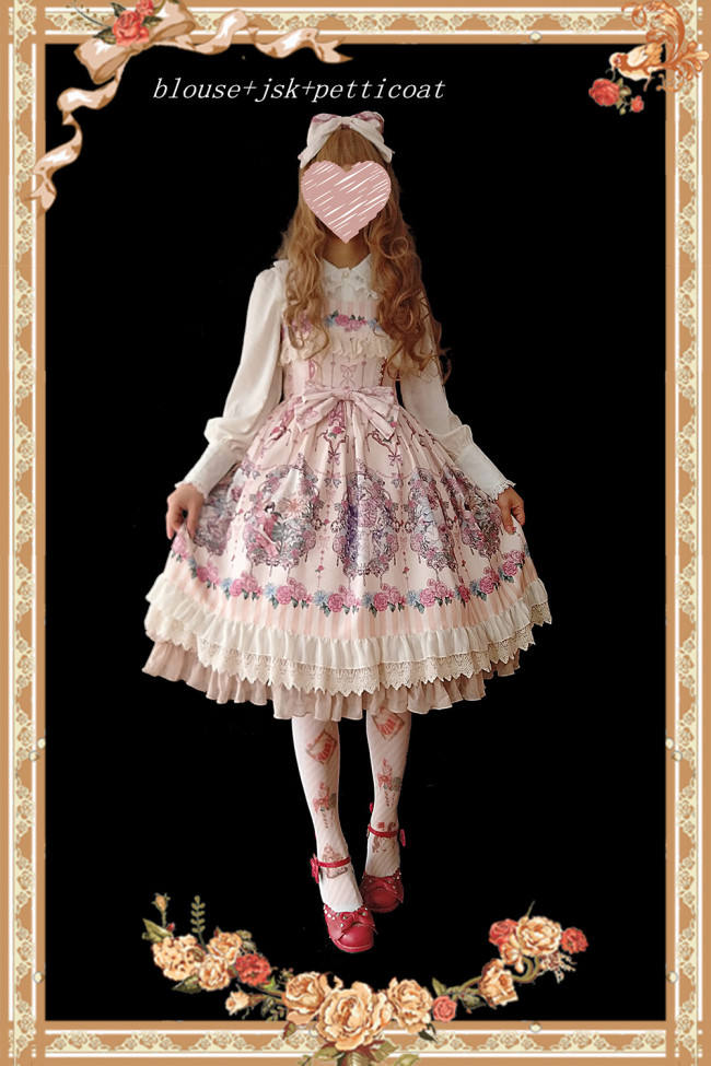 Flower Fairy~ Sweet Lolita JSK + Headbow - In Stock