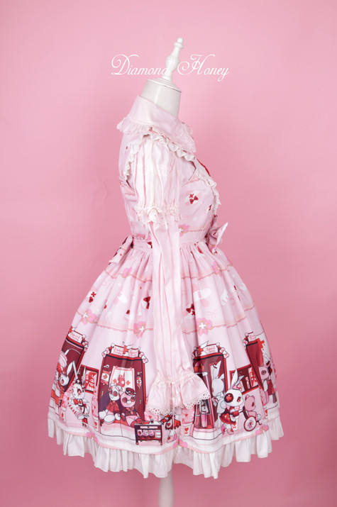 Doll Hospital~ Lolita Printed JSK Dress -out