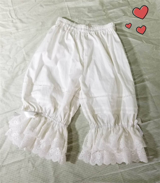 Double-layer Cotton Embroidery Lolita Bloomer
