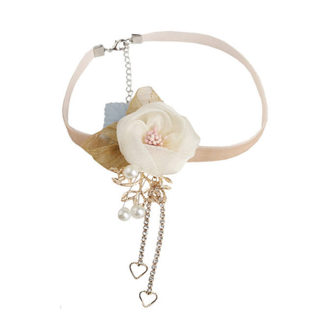 Bustling Flowers Beautiful Tassels Lolita necklace