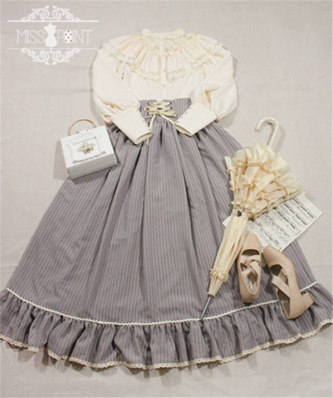 Alpine Maiden~ Vintage Lolita High Waist Skirt -Pre-order