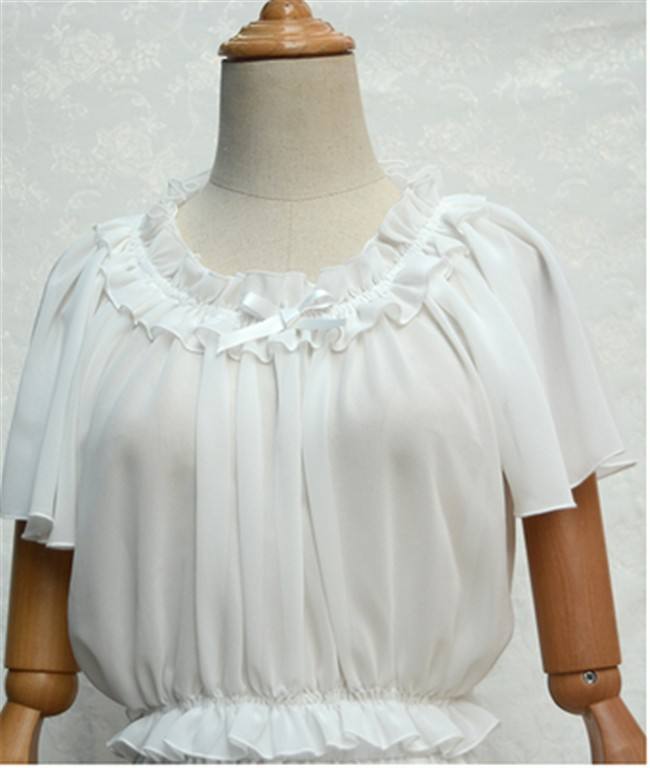 Sweet Chiffon Tailored Short Version Lolita Blouse