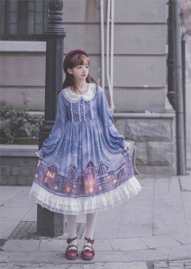 Warm House In Snow~ Sweet Lolita OP/JSK out