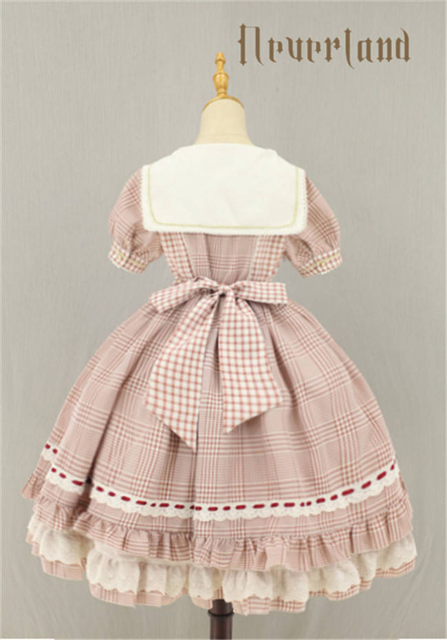 Not Stripe~ Sweet Gingham Lolita OP Dress off