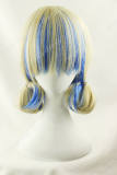 Japanese Daily Fashion Curly Cream Blue Lolita Wig