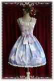 Infanta Rainbow Cotton Candy Sweet Lolita Jumper Dress -out