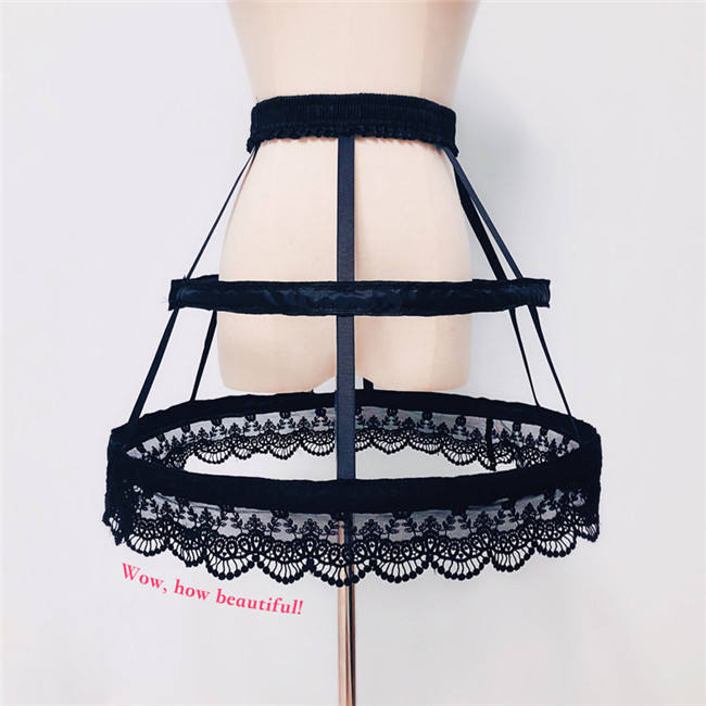 Hallow-out Fishbones Lolita petticoat Dailywear 44cm