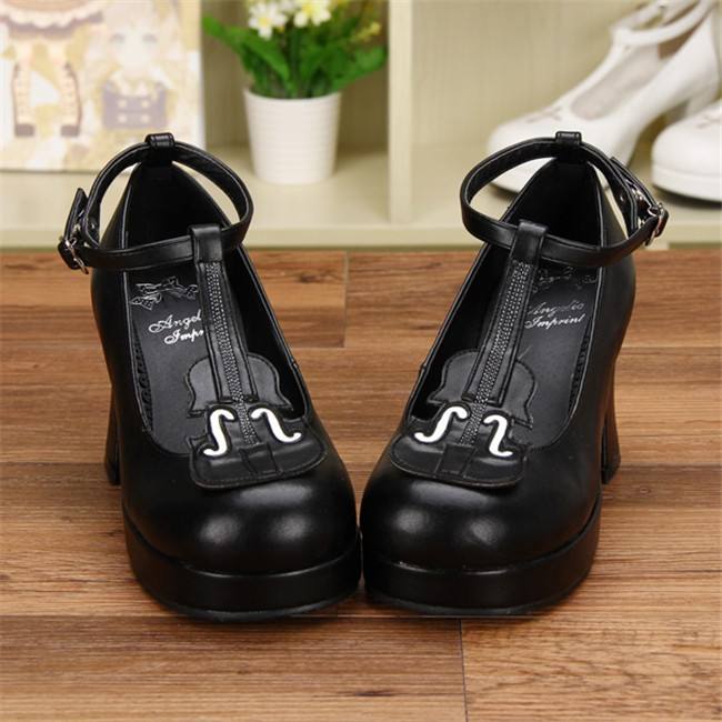 Angelic Imprint- Elegant Violin-shaped Straps Lolita Heels Shoes