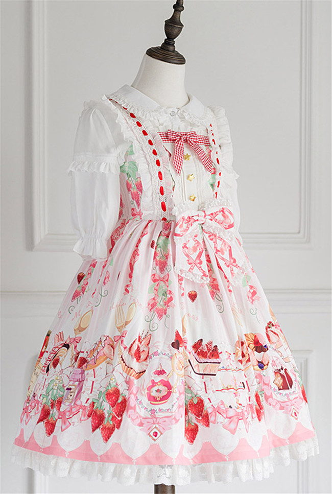 Strawberry Feast- Sweet Lolita JSK $118.99