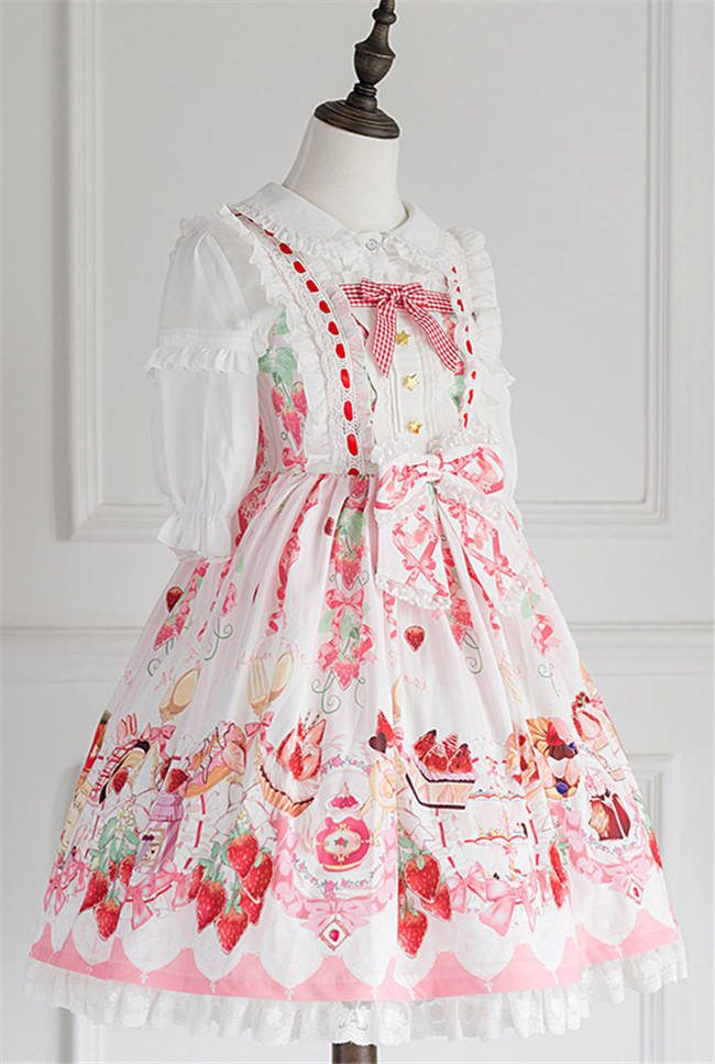 Strawberry Feast- Sweet Lolita JSK
