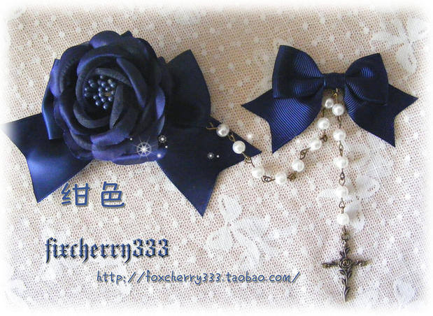 Sweet Rose and Bow Hairpin Set -In Stock