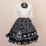 Crown Lady Series Black Lolita JSK/Skirt off