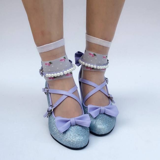 Antaina Tea Party Glitter Lolita Shoes