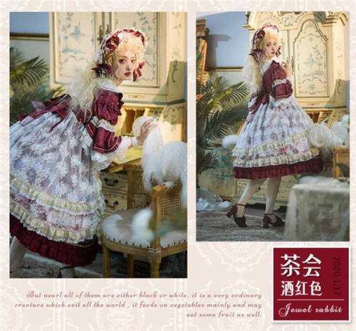 Jewelry Rabbit Luxury Lolita OP Tea Party Version