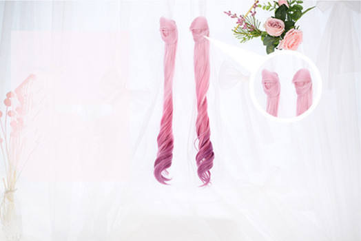 Small Fu Butterfly~Long Curls Two Ponytails Lolita Wig