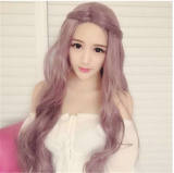 Face Framing Taro Purple Lolita Midsplit Curls Wig 80cm Long off