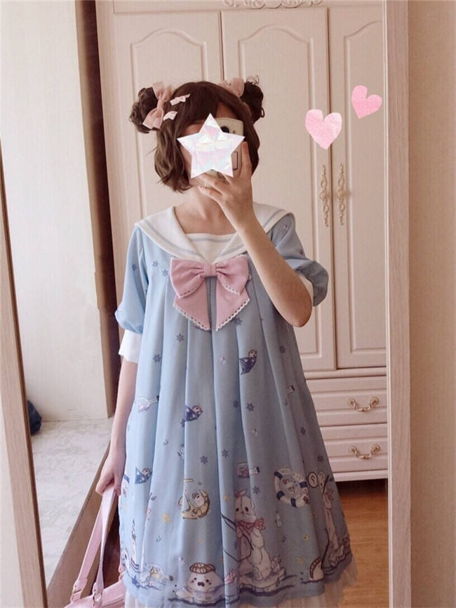 LeMiroir~Polar Bear ~Printed Lolita OP-Pre order Closed