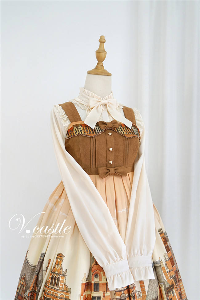 Sweet Roll Collar Lolita Blouse -Ready Made Black Size S - In Stock